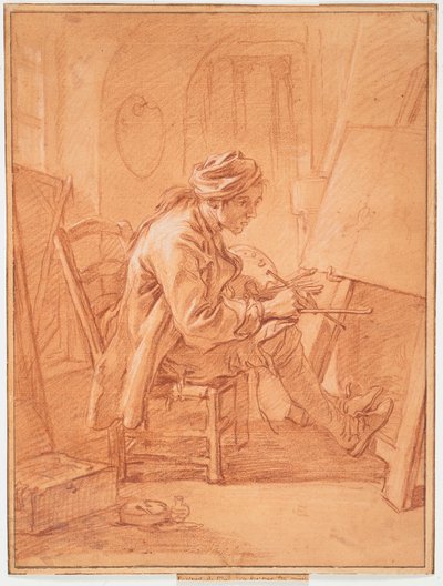 Der Künstler in seinem Atelier von François Boucher